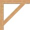 Ekena Millwork Traditional Block Smooth Bracket w/ Offset Brace, Western Red Cedar, 7 1/2"W x 48"D x 48"H BKT0806X48X48TRA05SWR - alternate 3